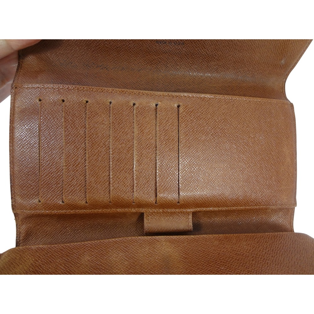 Rare Louis Vuitton Monogram Malletier Canvas‎ and Leather Long Bifold Wallet - Picture 8 of 13